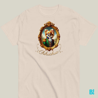 Chihuahua Napoleon Dog Portrait T-shirt – 100% Cotton Chihuahua lovers, this fun Napoleon dog portrait T-shirt is perfect for you! Soft cotton, available in 7 colors. A playful choice! €29.50 B!NKY Comfywear