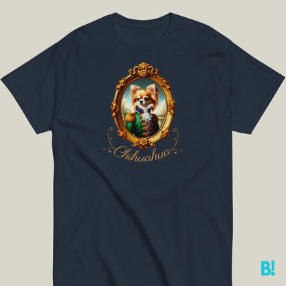 Chihuahua Napoleon Dog Portrait T-shirt – 100% Cotton Chihuahua lovers, this fun Napoleon dog portrait T-shirt is perfect for you! Soft cotton, available in 7 colors. A playful choice! €29.50 B!NKY Comfywear