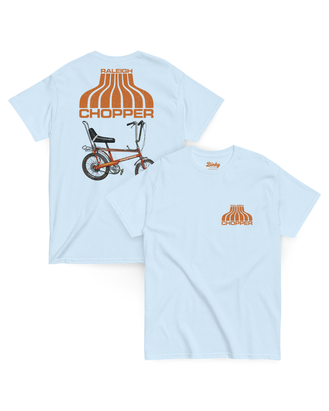 Chopper Bike T-Shirt | King Of The Block featuring retro design and Raleigh Chopper bicycle graphics.