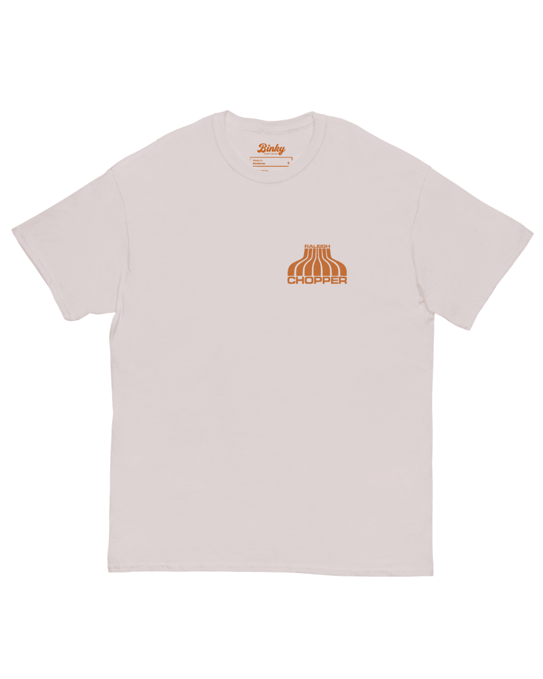 Chopper Bike T-Shirt | King Of The Block displayed on a light background showcasing binky comfywear.