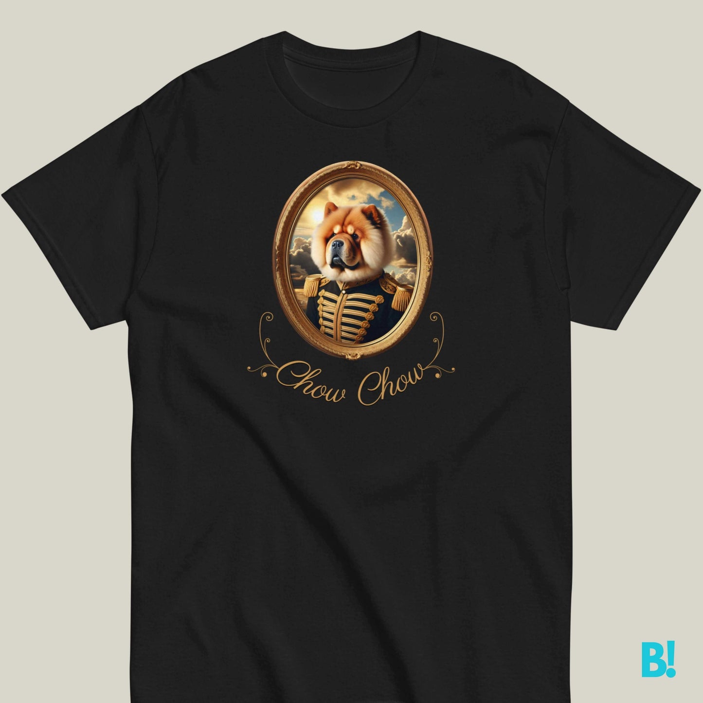 Chow Chow Napoleon Portrait T-shirt – 100% Cotton Chow Chow lovers, this unique Napoleon dog portrait T-shirt is for you! 100% cotton, 7 color options. Get cozy in style! €29.50 B!NKY Comfywear