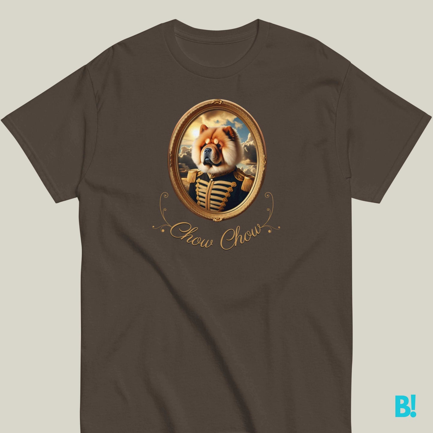 Chow Chow Napoleon Portrait T-shirt – 100% Cotton Chow Chow lovers, this unique Napoleon dog portrait T-shirt is for you! 100% cotton, 7 color options. Get cozy in style! €29.50 B!NKY Comfywear