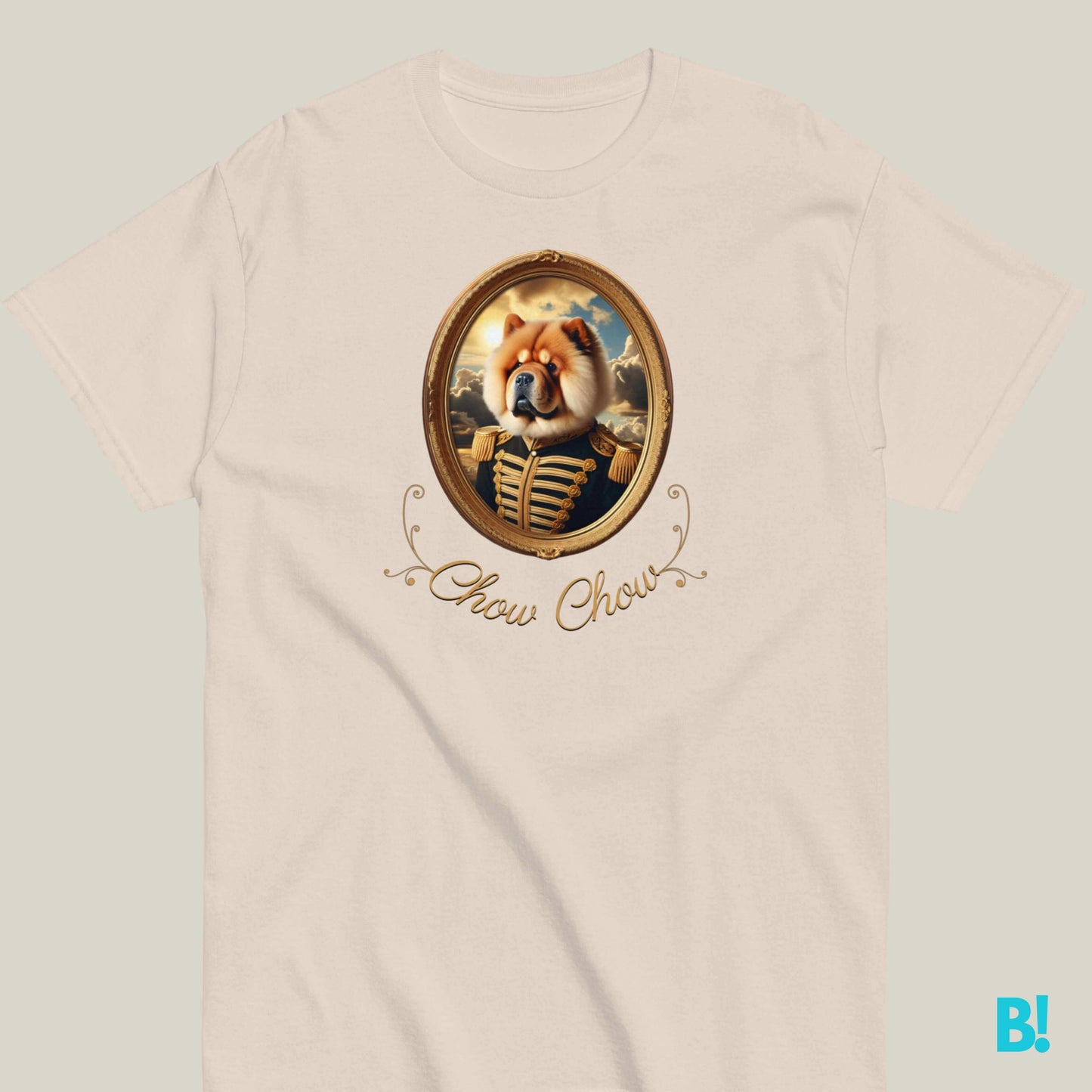 Chow Chow Napoleon Portrait T-shirt – 100% Cotton Chow Chow lovers, this unique Napoleon dog portrait T-shirt is for you! 100% cotton, 7 color options. Get cozy in style! €29.50 B!NKY Comfywear