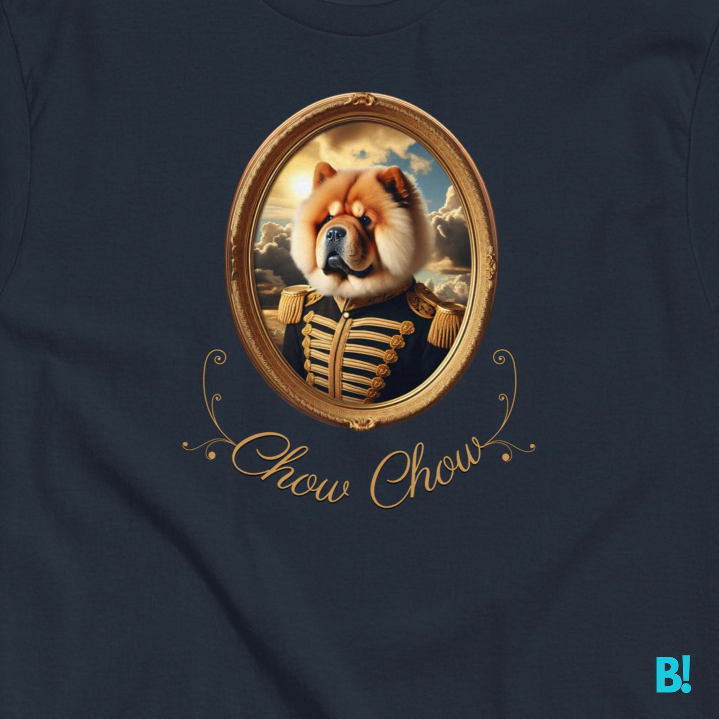 Chow Chow Napoleon Portrait T-shirt – 100% Cotton Chow Chow lovers, this unique Napoleon dog portrait T-shirt is for you! 100% cotton, 7 color options. Get cozy in style! €29.50 B!NKY Comfywear