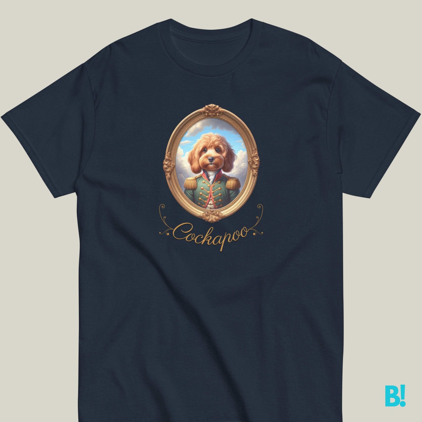 Cockapoo Napoleon Dog Portrait T-shirt – 100% Cotton Show off your Cockapoo love with this Napoleon dog portrait T-shirt. Made of 100% cotton, available in 7 colors. Order now for dog lovers! €29.50 B!NKY Comfywear