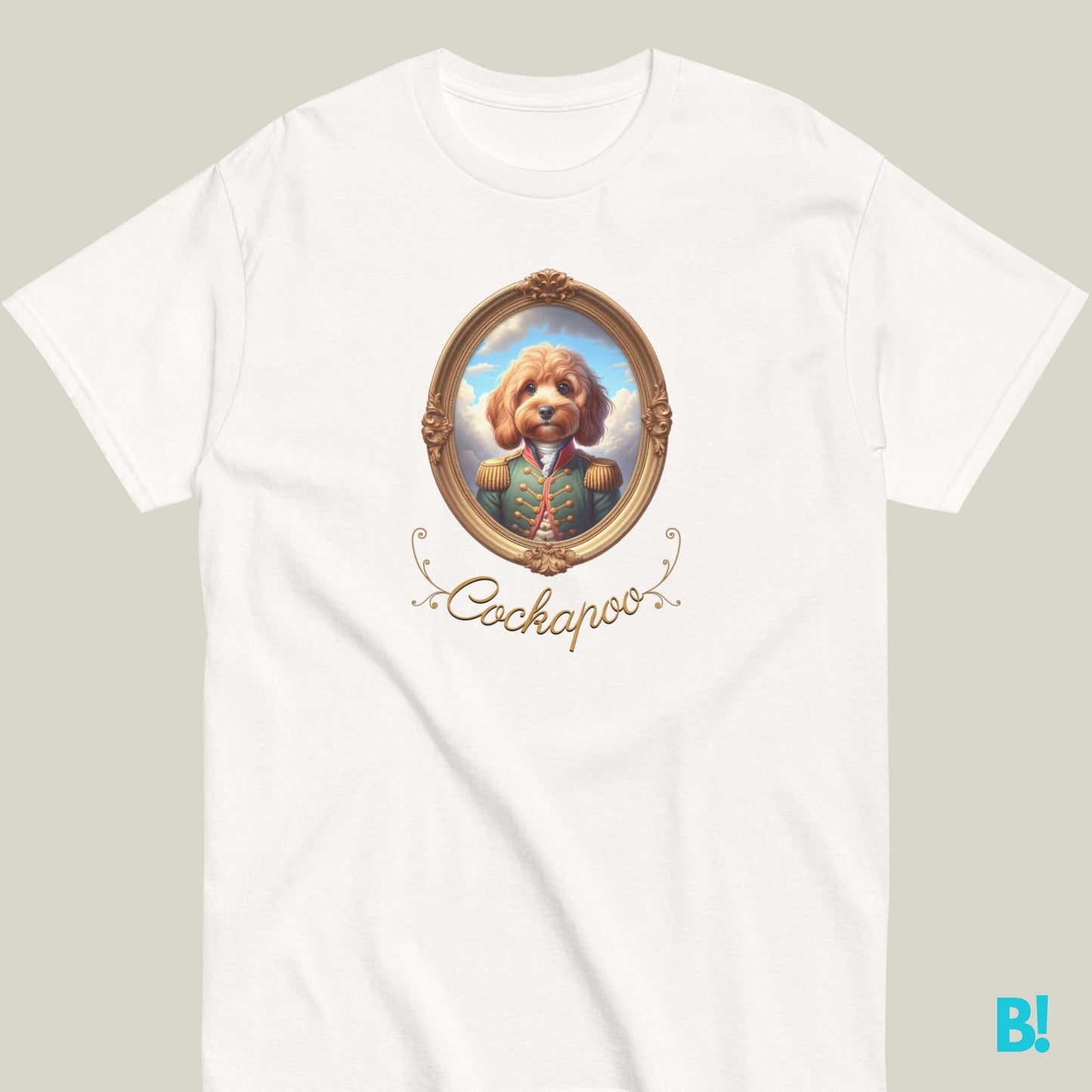 Cockapoo Napoleon Dog Portrait T-shirt – 100% Cotton Show off your Cockapoo love with this Napoleon dog portrait T-shirt. Made of 100% cotton, available in 7 colors. Order now for dog lovers! €29.50 B!NKY Comfywear