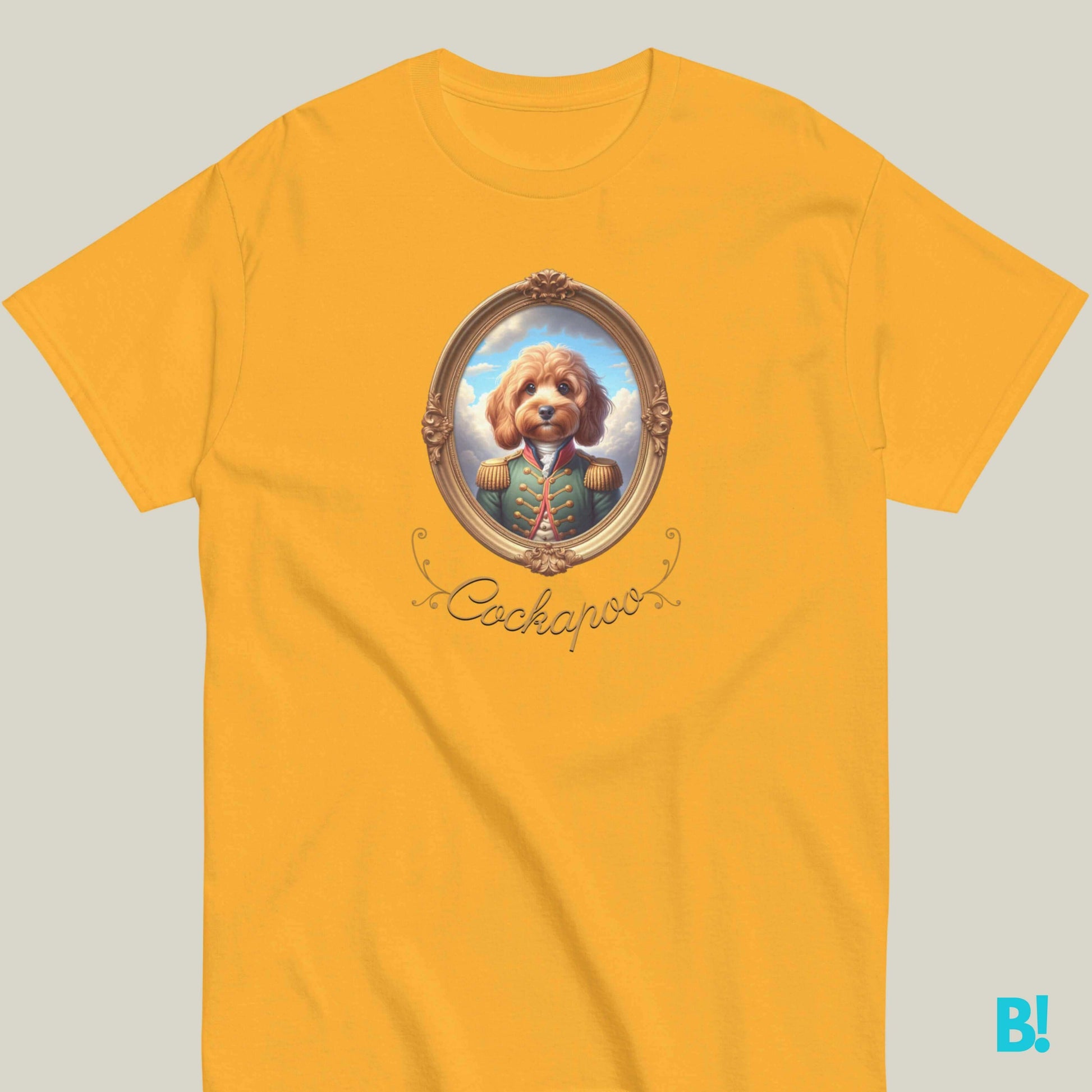 Cockapoo Napoleon Dog Portrait T-shirt – 100% Cotton Show off your Cockapoo love with this Napoleon dog portrait T-shirt. Made of 100% cotton, available in 7 colors. Order now for dog lovers! €29.50 B!NKY Comfywear