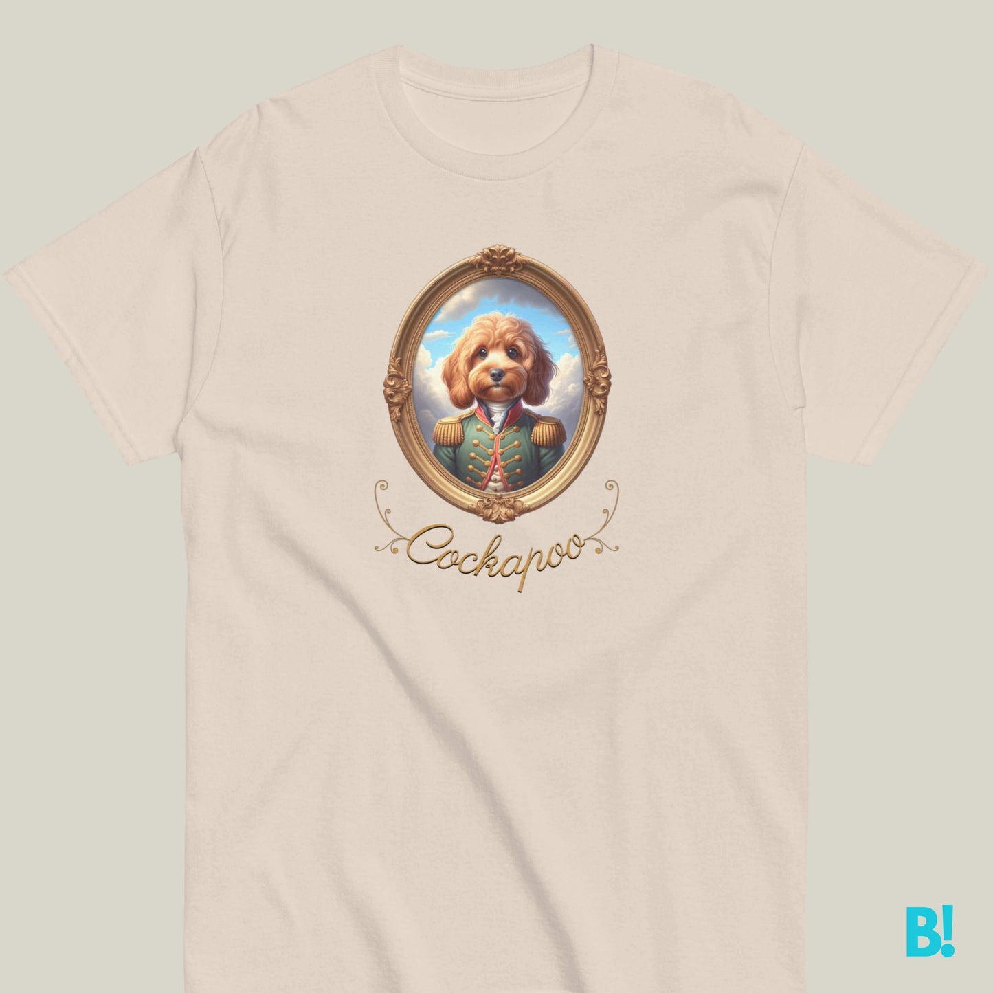 Cockapoo Napoleon Dog Portrait T-shirt – 100% Cotton Show off your Cockapoo love with this Napoleon dog portrait T-shirt. Made of 100% cotton, available in 7 colors. Order now for dog lovers! €29.50 B!NKY Comfywear