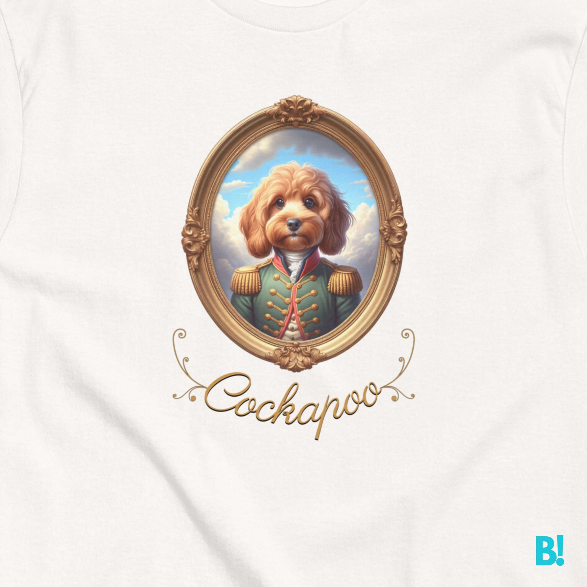 Cockapoo Napoleon Dog Portrait T-shirt – 100% Cotton Show off your Cockapoo love with this Napoleon dog portrait T-shirt. Made of 100% cotton, available in 7 colors. Order now for dog lovers! €29.50 B!NKY Comfywear