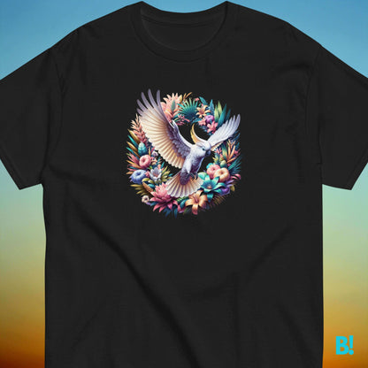 Exotic Cockatoo T-Shirt - Shop Now | Sizes S-XXXL Elevate your style with our Cockatoo T-Shirt! Perfect blend of comfort & exotic charm, available in 6 colors, sizes S-XXXL. Dive into tropical bliss today. €29.50 B!NKY Comfywear