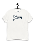 DOS CERVEZAS T-SHIRT | IBIZA VINTAGE STYLE Binky comfywear displayed on a hanger.