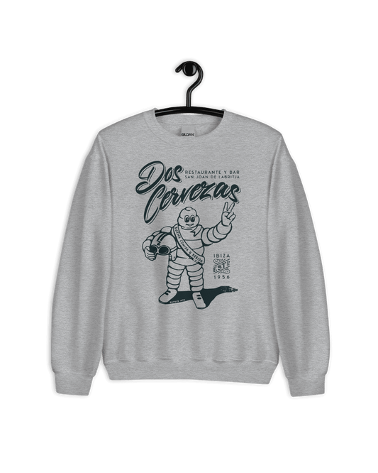 DOS CERVEZAS IBIZA Sweater – Hidden Ibiza Beach Bar Vibes, Soft & Comfy