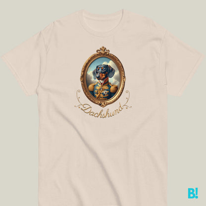 Dachshund Napoleon Dog Portrait T-shirt – 100% Cotton Dachshund fans, get this fun Napoleon dog portrait T-shirt! Soft cotton in 7 colors. Perfect for playful dog lovers! €29.50 B!NKY Comfywear