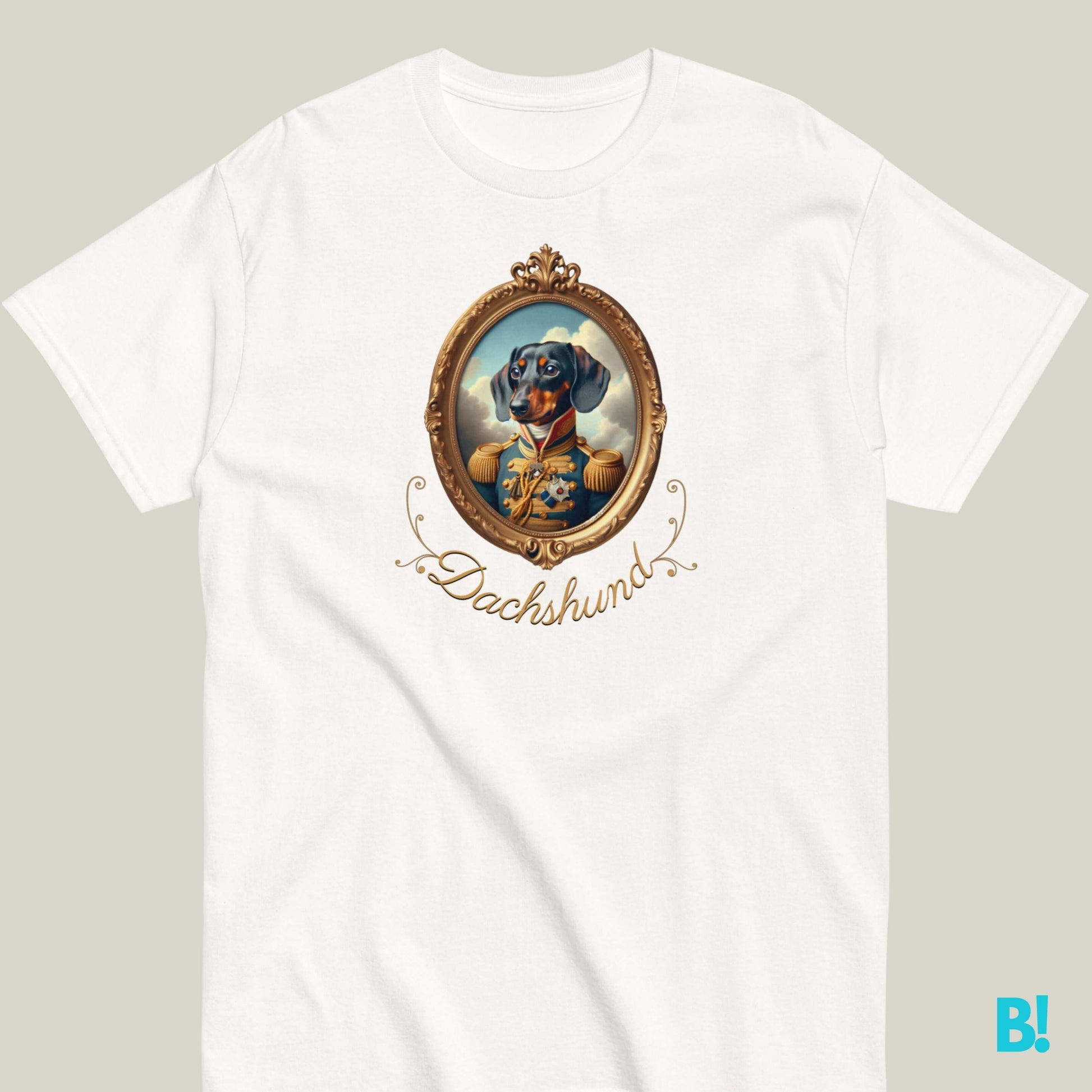 Dachshund Napoleon Dog Portrait T-shirt – 100% Cotton Dachshund fans, get this fun Napoleon dog portrait T-shirt! Soft cotton in 7 colors. Perfect for playful dog lovers! €29.50 B!NKY Comfywear