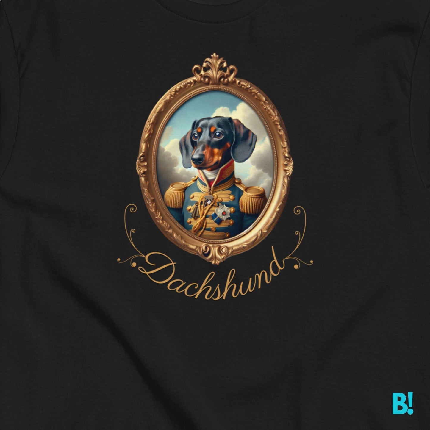 Dachshund Napoleon Dog Portrait T-shirt – 100% Cotton Dachshund fans, get this fun Napoleon dog portrait T-shirt! Soft cotton in 7 colors. Perfect for playful dog lovers! €29.50 B!NKY Comfywear