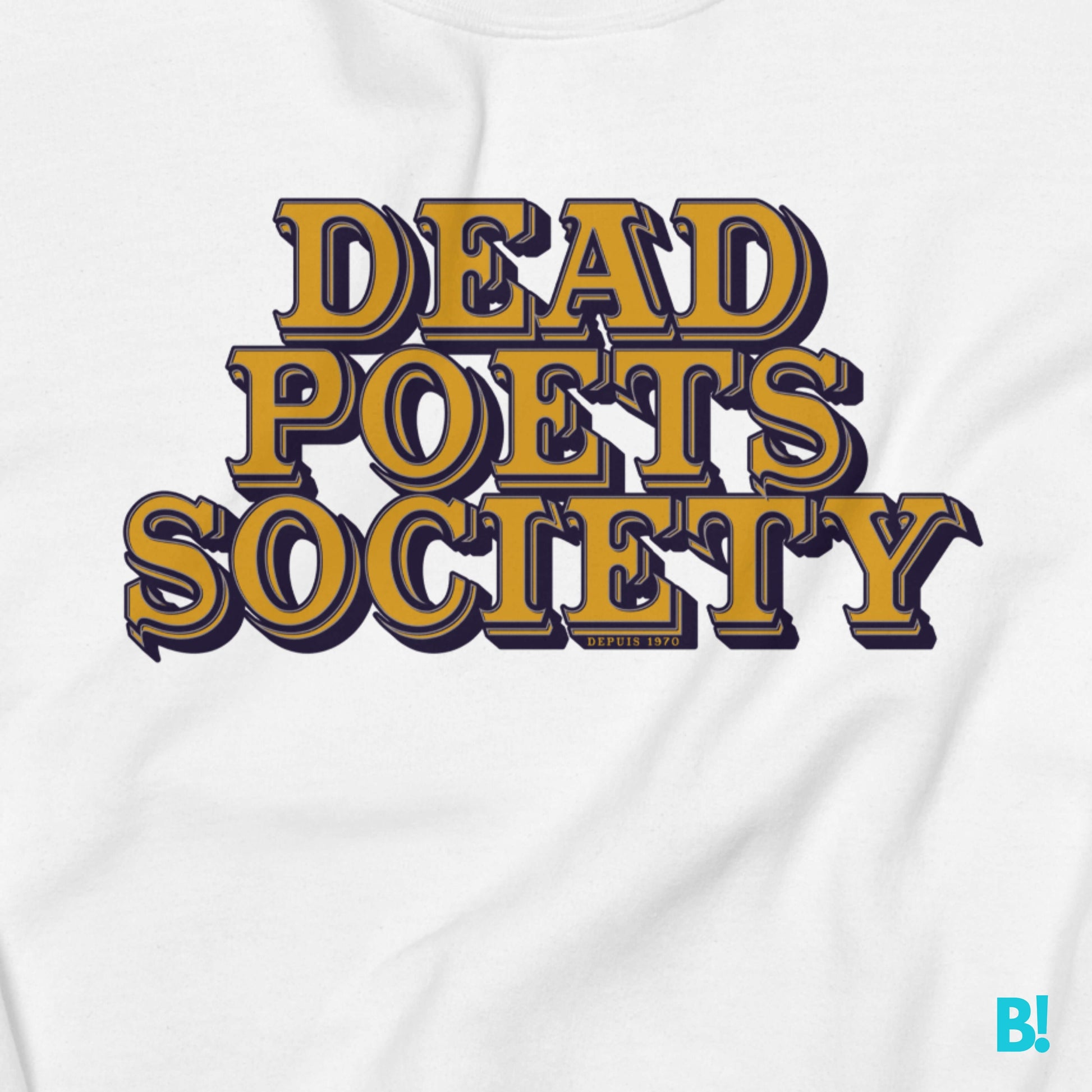 DEAD POETS SOCIETY Sweater for Literature Lovers Celebrate the power of words with our DEAD POETS SOCIETY sweater. Soft blend, perfect fit, available in multiple colors. Ideal for literature fans. €39.00 B!NKY Comfywear