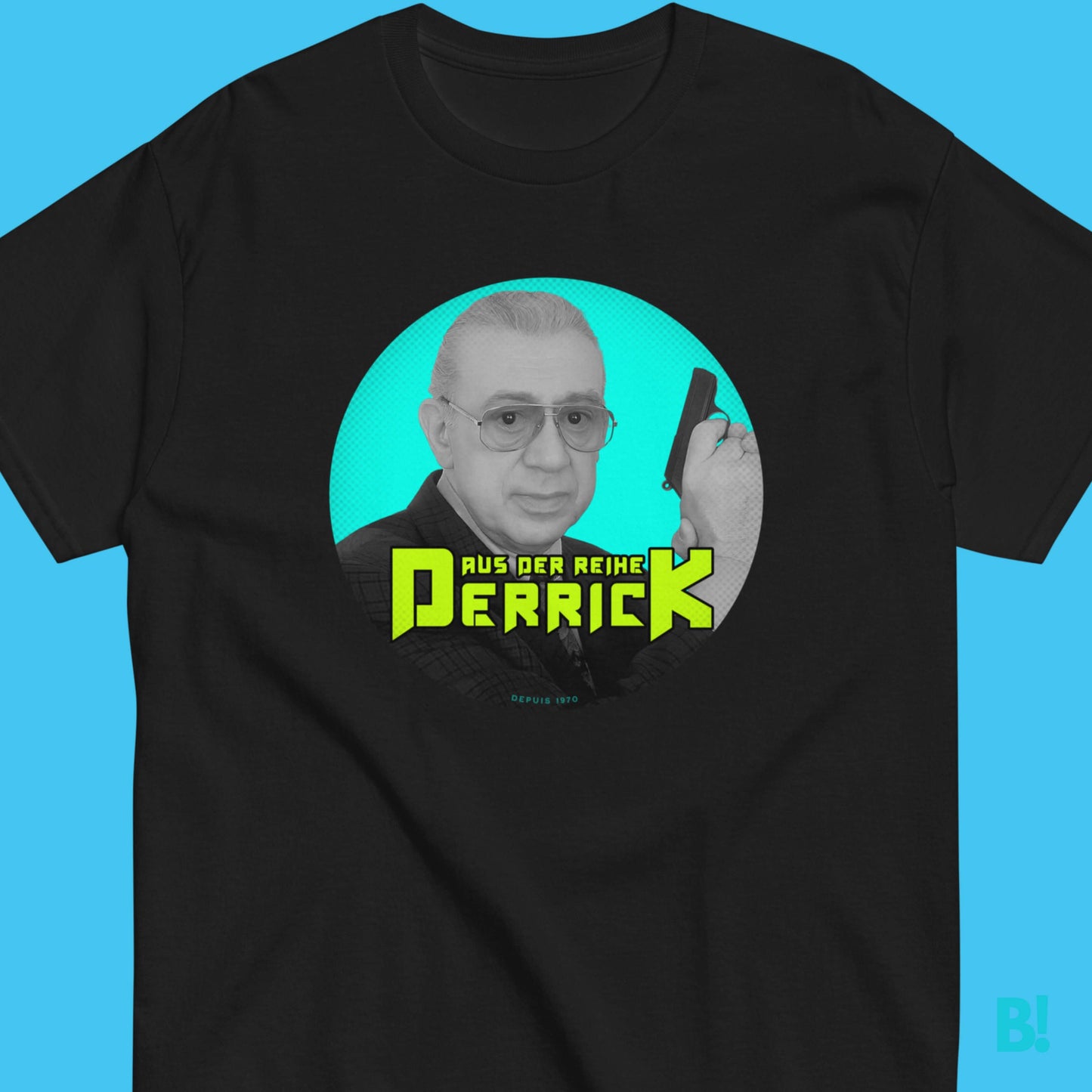 Derrick 70s Vibe T-Shirt - Unisex Cotton Tee Get groovy with our Derrick Aus der Reihe T-Shirt! 100% cotton, available in 5 colors & sizes S-XXXL. Designed by B!NKY Comfywear. €29.50 B!NKY Comfywear