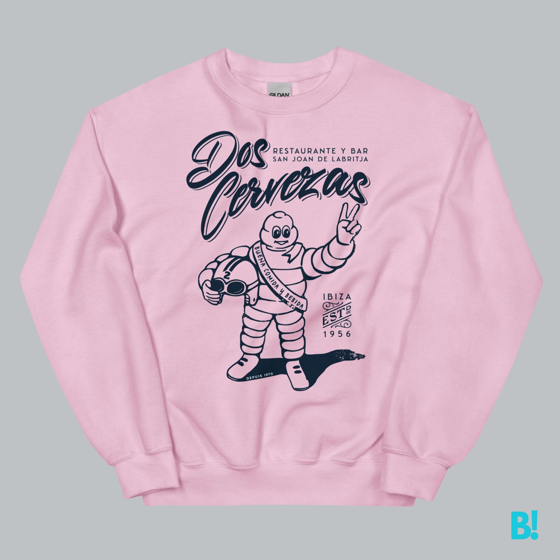 Classic Dos Cervezas Ibiza Sweater by DEPUIS 1970 Wrap yourself in comfort with the Classic Dos Cervezas Ibiza Sweater. Made from a soft 50/50 blend of pre-shrunk Cotton and Polyester, it offers a perfect fit. €39.0 B!NKY Comfywear