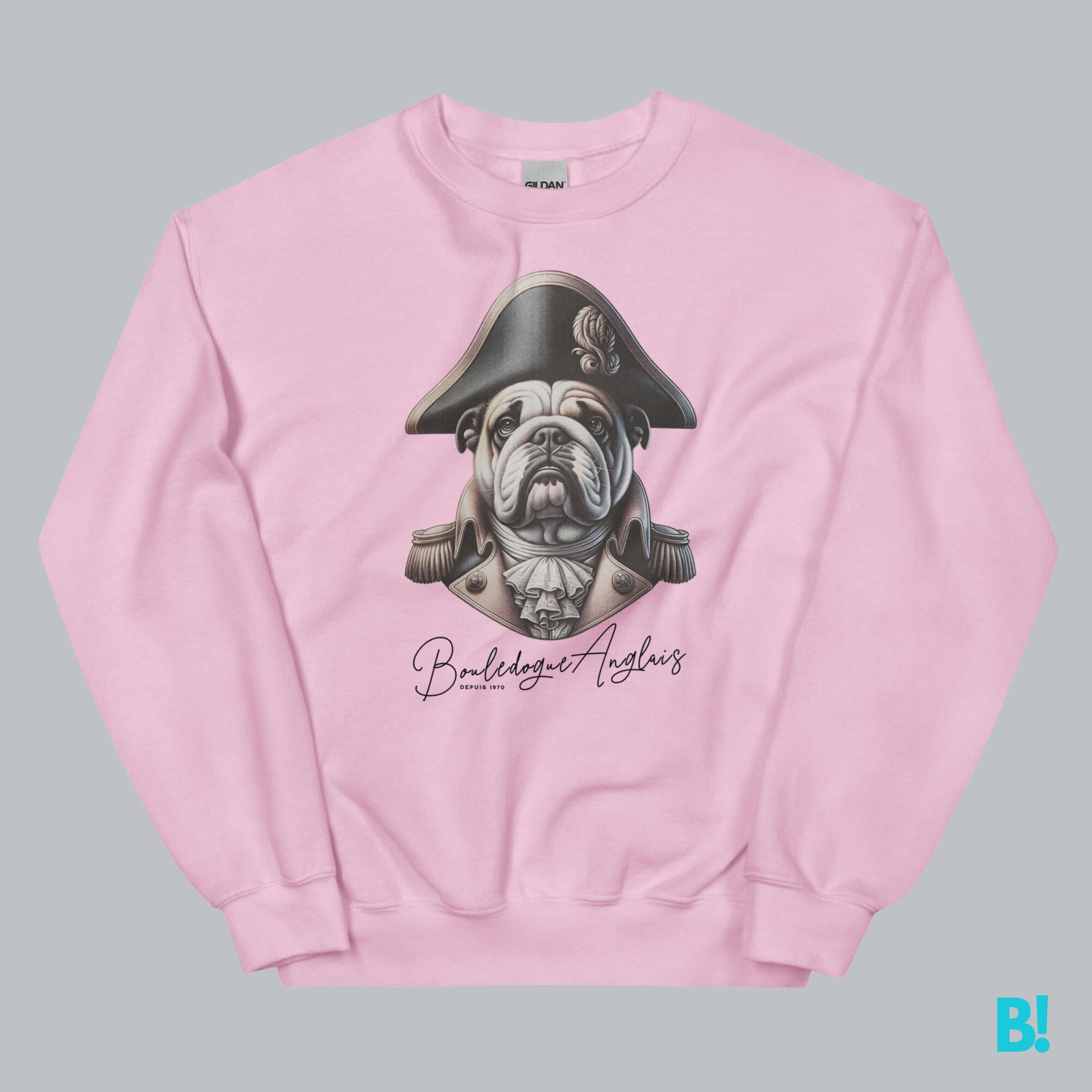 Maak een Stijlvol statement met de Bouledogue Anglais Sweater. Dit exclusieve, speelse ontwerp voegt een grappige twist toe aan een Zachte & Comfortabele trui, perfect voor elke dag.