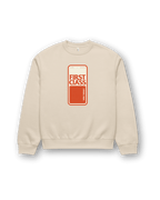 FIRST CLASS HEAVY SWEATER featuring oversized fit and vintage ski style in a cream color.