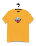 FLIPJE MASCOTTE T-SHIRT in vibrant yellow featuring nostalgic Dutch design by BINKY comfywear.