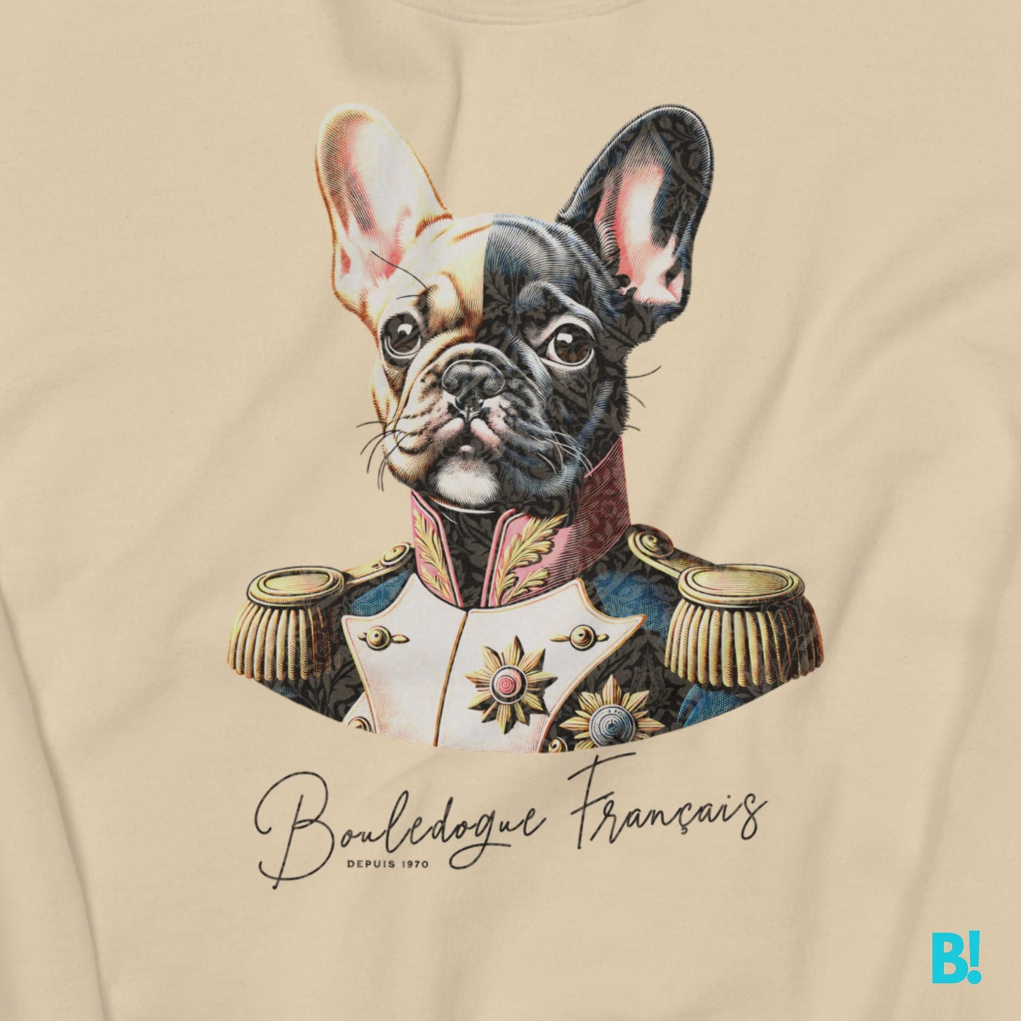 Wear the charm of the French Bulldog with the unique Bouledogue Français Sweater! Available in white, grey, light blue, and light pink, this sweater is a must-have for dog lovers.