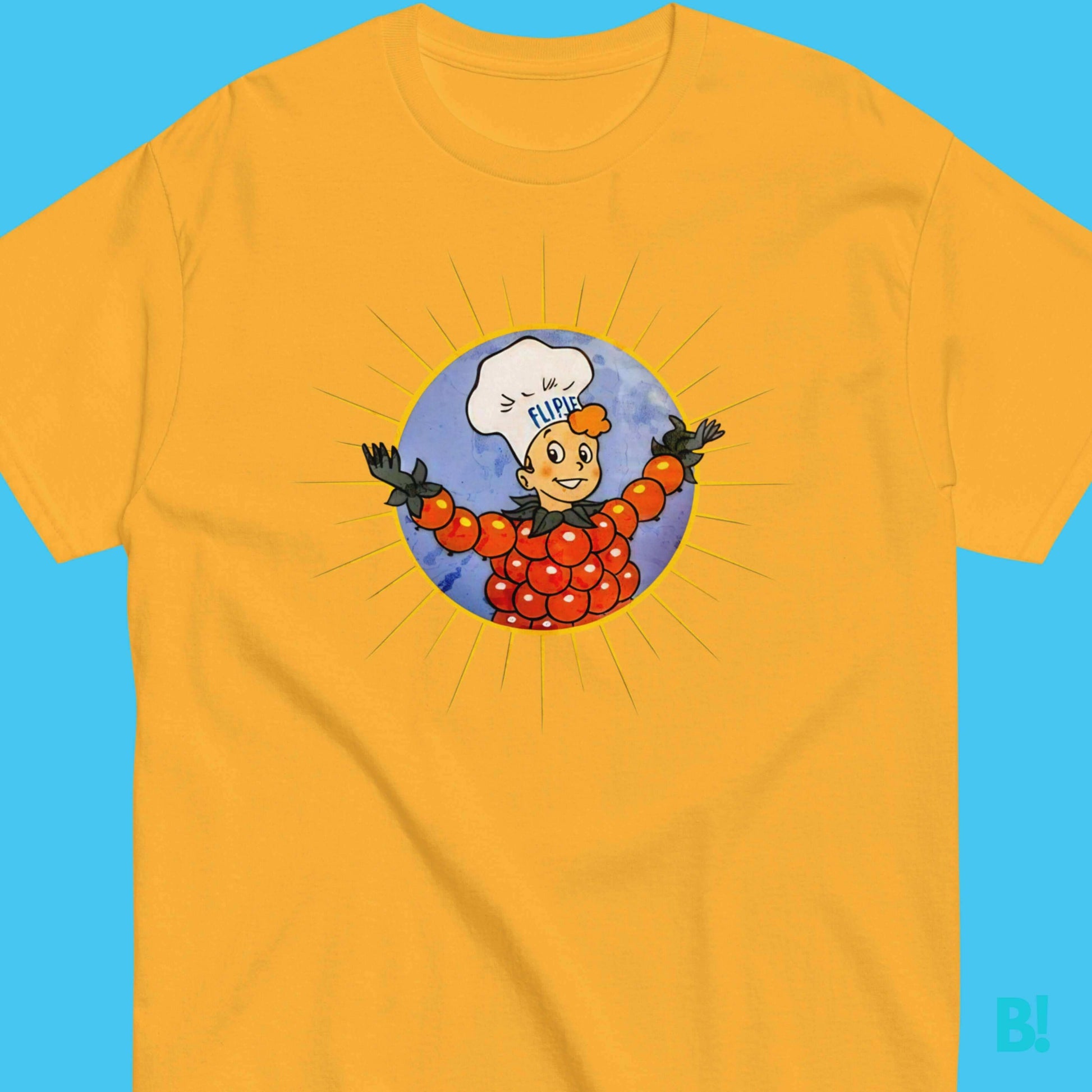 Flipje Mascot Nostalgic Vintage Dutch Logo Remake Print T-Shirt Get a Taste of real Dutch Nostalgia with our Flipje-inspired T-Shirt. Flaunt the Cute Iconic Dutch Red Berries Marmalade Mascot for a Sweet Twist on Style! • 100% Cotton• Unisex T-Shirt• Avai