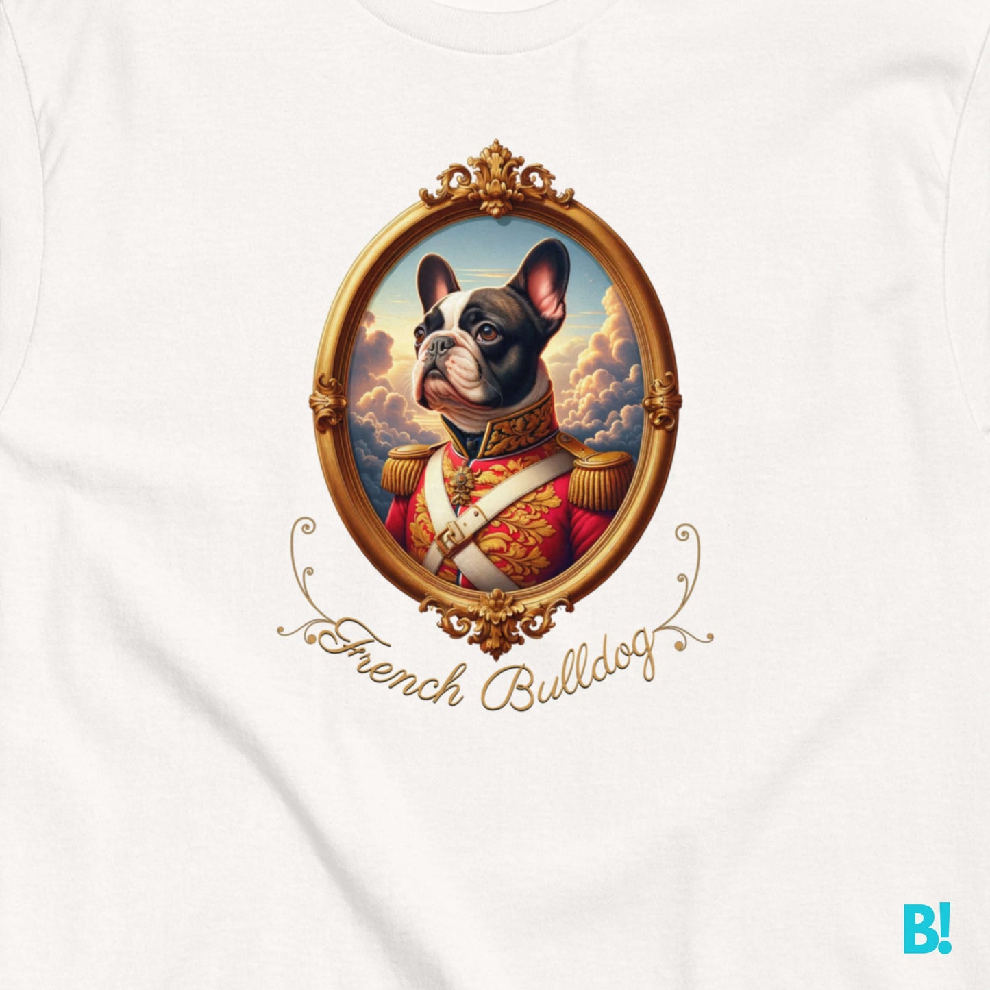 French Bulldog Napoleon Dog T-shirt – 100% Cotton Celebrate your French Bulldog with this charming Napoleon dog portrait T-shirt. Soft cotton, available in 7 colors. Perfect for Bulldog fans! €29.50 B!NKY Comfywear