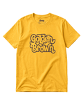 Golden Brown T-Shirt | The Ultimate Golden Hour graphic tee in vibrant yellow with retro design.