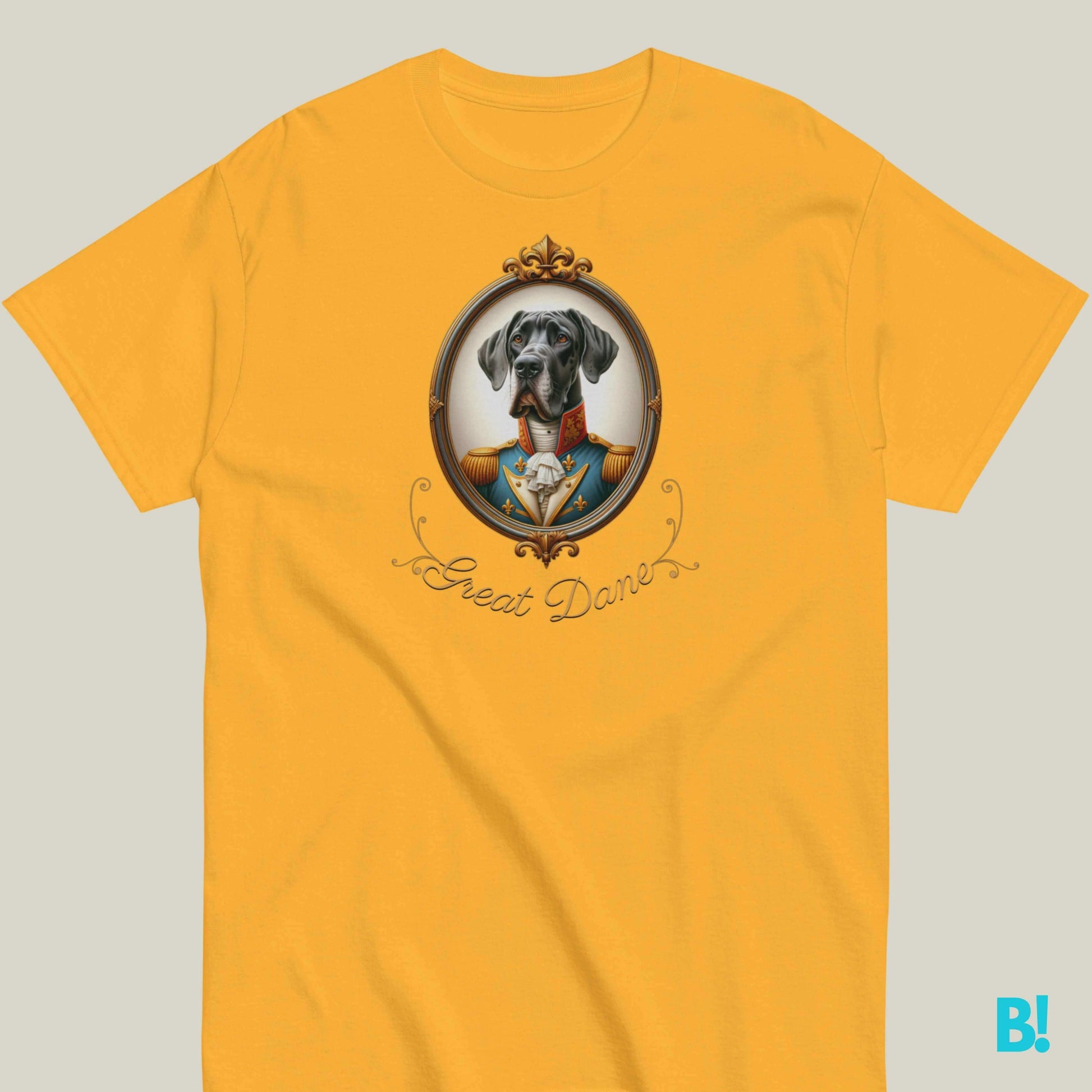 Great Dane Napoleon Dog Portrait T-shirt – 100% Cotton Celebrate your Great Dane with this regal Napoleon dog portrait T-shirt. 100% cotton in 7 colors. A must-have for dog lovers! €29.50 B!NKY Comfywear