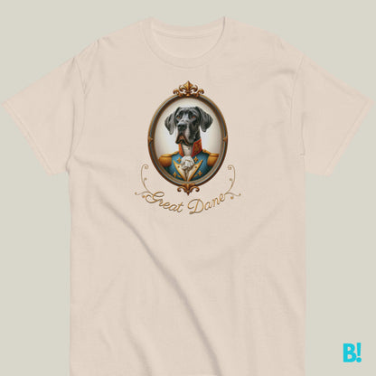 Great Dane Napoleon Dog Portrait T-shirt – 100% Cotton Celebrate your Great Dane with this regal Napoleon dog portrait T-shirt. 100% cotton in 7 colors. A must-have for dog lovers! €29.50 B!NKY Comfywear