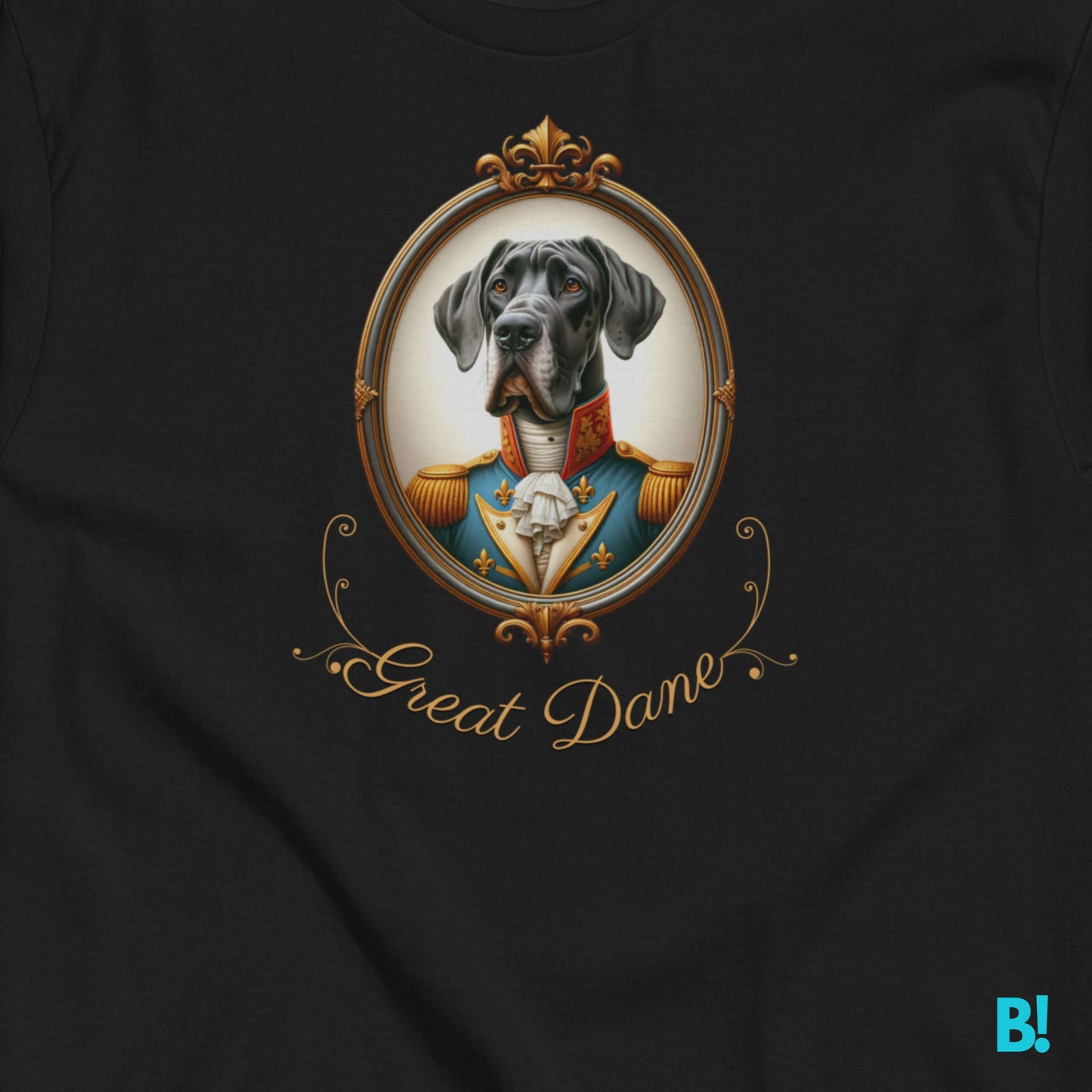 Great Dane Napoleon Dog Portrait T-shirt – 100% Cotton Celebrate your Great Dane with this regal Napoleon dog portrait T-shirt. 100% cotton in 7 colors. A must-have for dog lovers! €29.50 B!NKY Comfywear