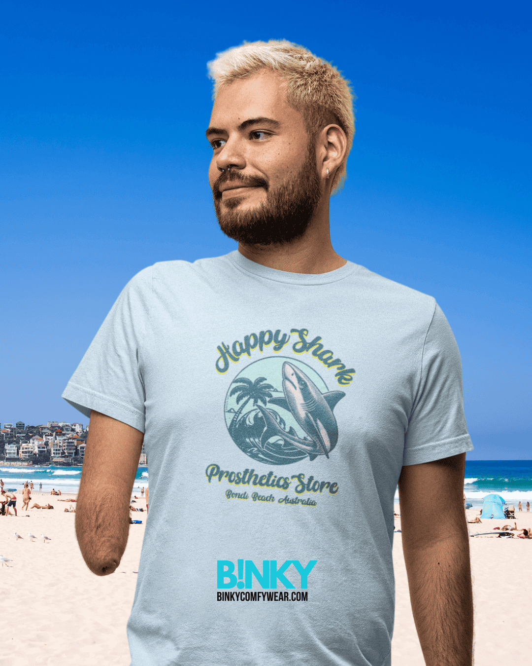 CAMISETA HAPPY SHARK PROSTHETICS