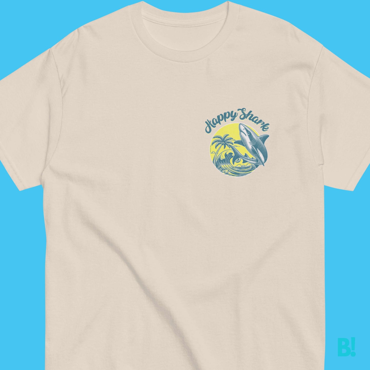 HAPPY SHARK Prosthetic T-Shirt - Cool & Comfy Wear Dive into style with HAPPY SHARK Prosthetic T-Shirts! 100% cotton, unisex, available in 4 colours & all sizes. Perfect for Bondi Beach vibes. €34.50 B!NKY Comfywear