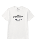 Herring T-Shirt | Dutch Classic Raw featuring a graphic of a herring fish on a white t-shirt.