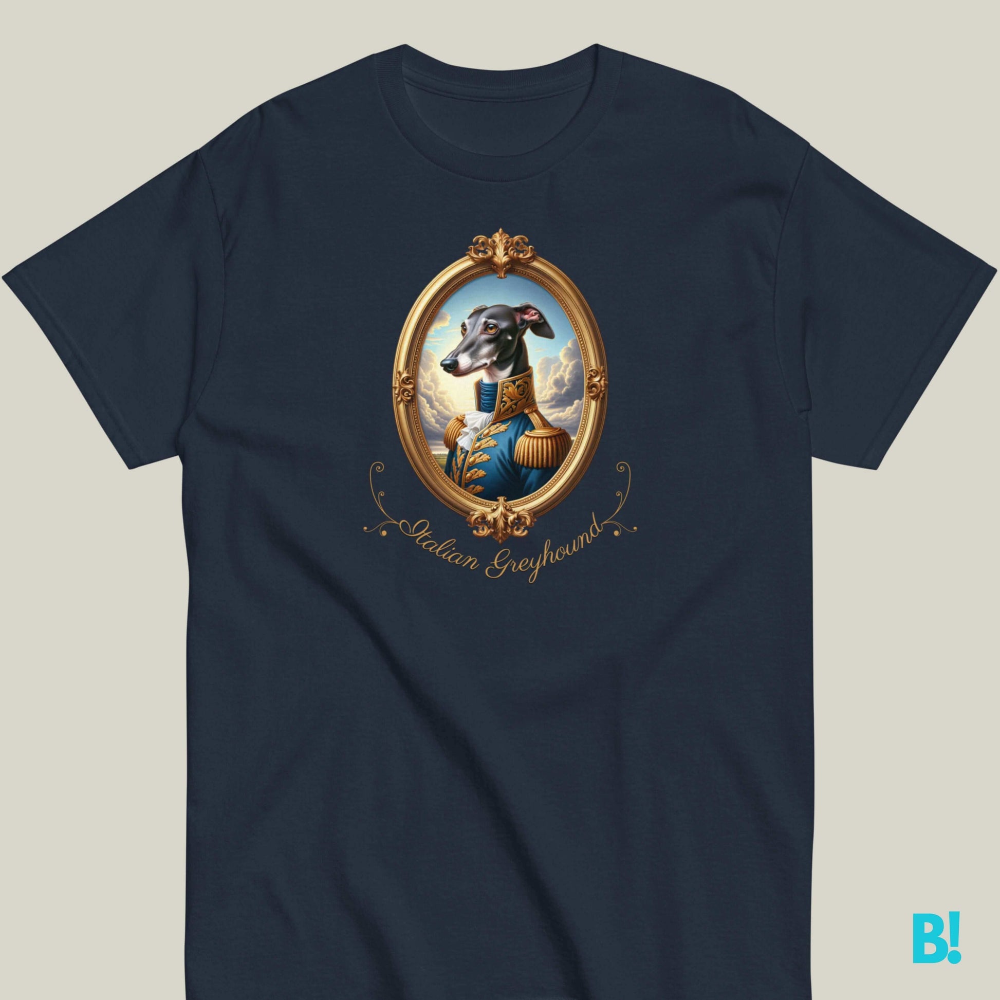 Italian Greyhound Napoleon T-shirt – 100% Cotton Italian Greyhound lovers, get this elegant Napoleon dog portrait T-shirt. 100% cotton, 7 colors. Perfect for stylish dog owners! €29.50 B!NKY Comfywear