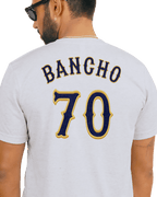 JAPAN BANCHO 70 T-SHIRT back view showcasing bold design and relaxed fit, perfect for casual streetwear.