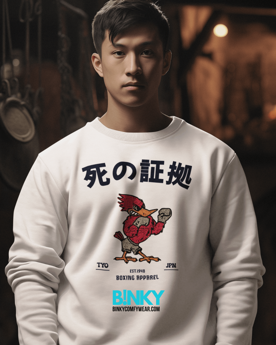 JAPAN BOXING Sweater – Retro Boxing Culture, Soft & Comfy