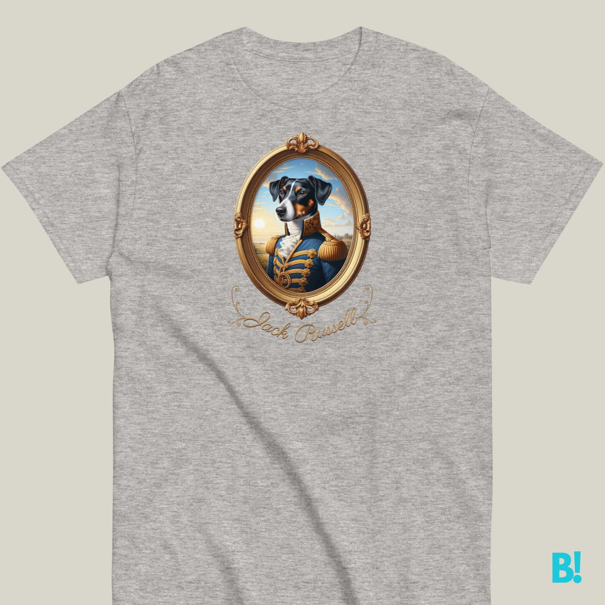 Jack Russell Terrier Napoleon Dog T-shirt – 100% Cotton Jack Russell lovers, this Napoleon dog portrait T-shirt is perfect for you! 100% cotton in 7 colors. Fun and playful for dog fans! €29.50 B!NKY Comfywear