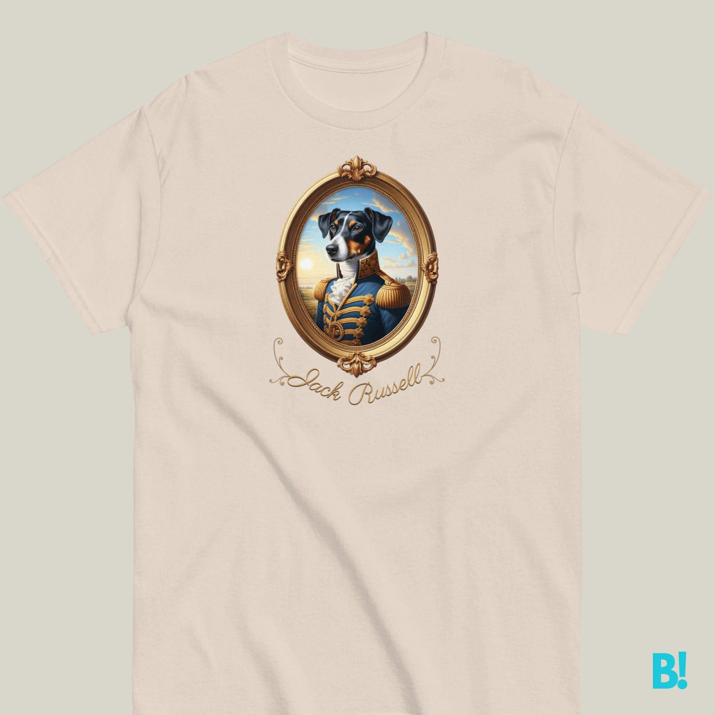 Jack Russell Terrier Napoleon Dog T-shirt – 100% Cotton Jack Russell lovers, this Napoleon dog portrait T-shirt is perfect for you! 100% cotton in 7 colors. Fun and playful for dog fans! €29.50 B!NKY Comfywear