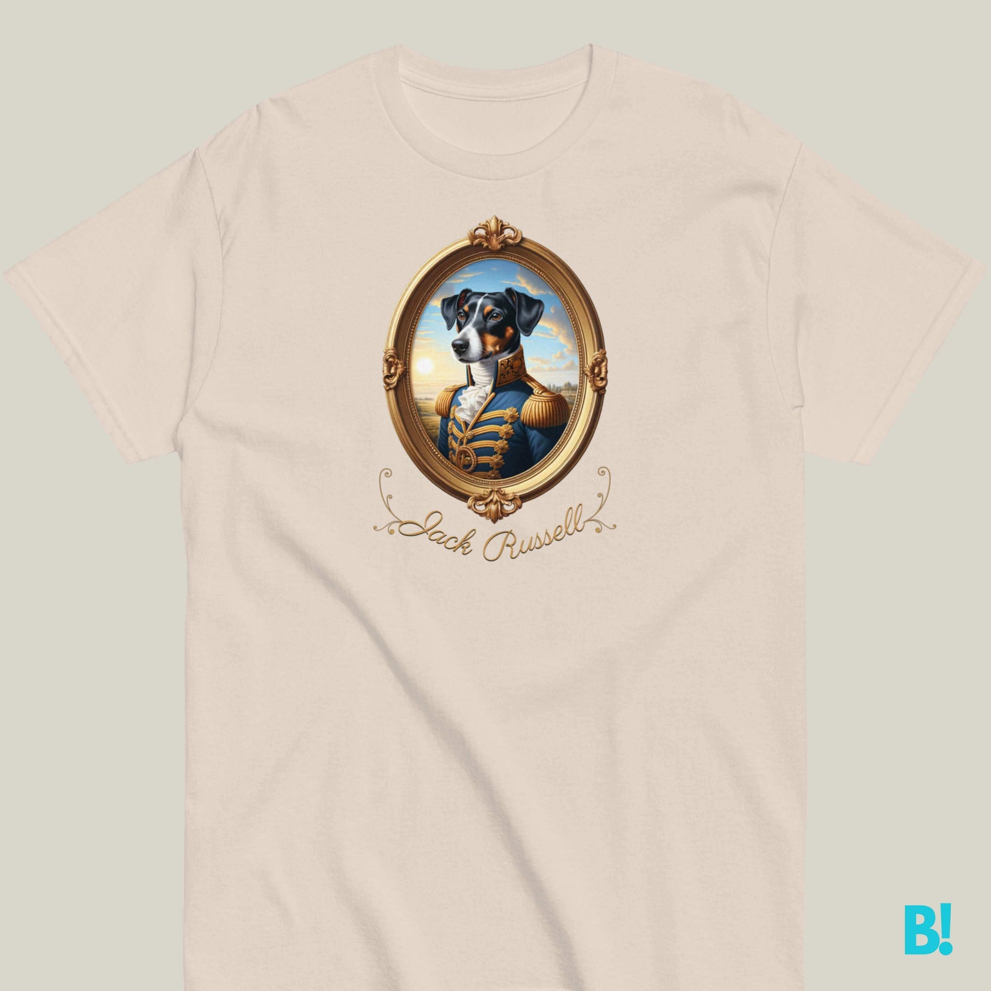 Jack Russell Terrier Napoleon Dog T-shirt – 100% Cotton Jack Russell lovers, this Napoleon dog portrait T-shirt is perfect for you! 100% cotton in 7 colors. Fun and playful for dog fans! €29.50 B!NKY Comfywear