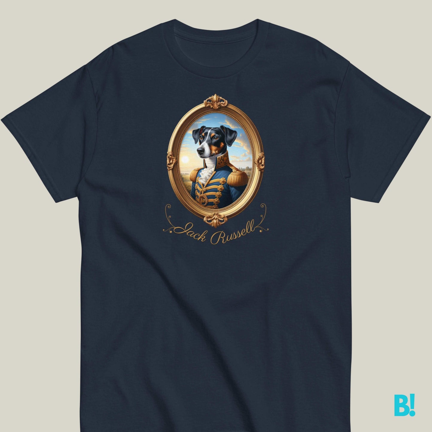 Jack Russell Terrier Napoleon Dog T-shirt – 100% Cotton Jack Russell lovers, this Napoleon dog portrait T-shirt is perfect for you! 100% cotton in 7 colors. Fun and playful for dog fans! €29.50 B!NKY Comfywear