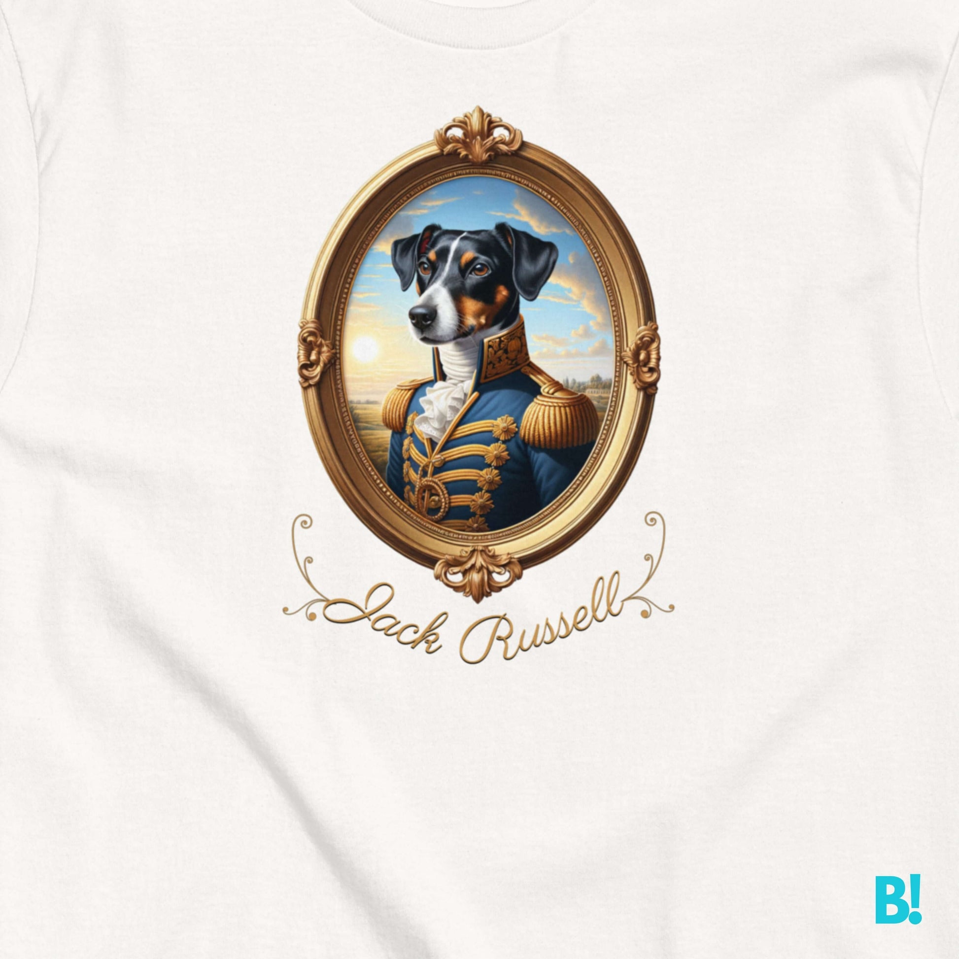 Jack Russell Terrier Napoleon Dog T-shirt – 100% Cotton Jack Russell lovers, this Napoleon dog portrait T-shirt is perfect for you! 100% cotton in 7 colors. Fun and playful for dog fans! €29.50 B!NKY Comfywear