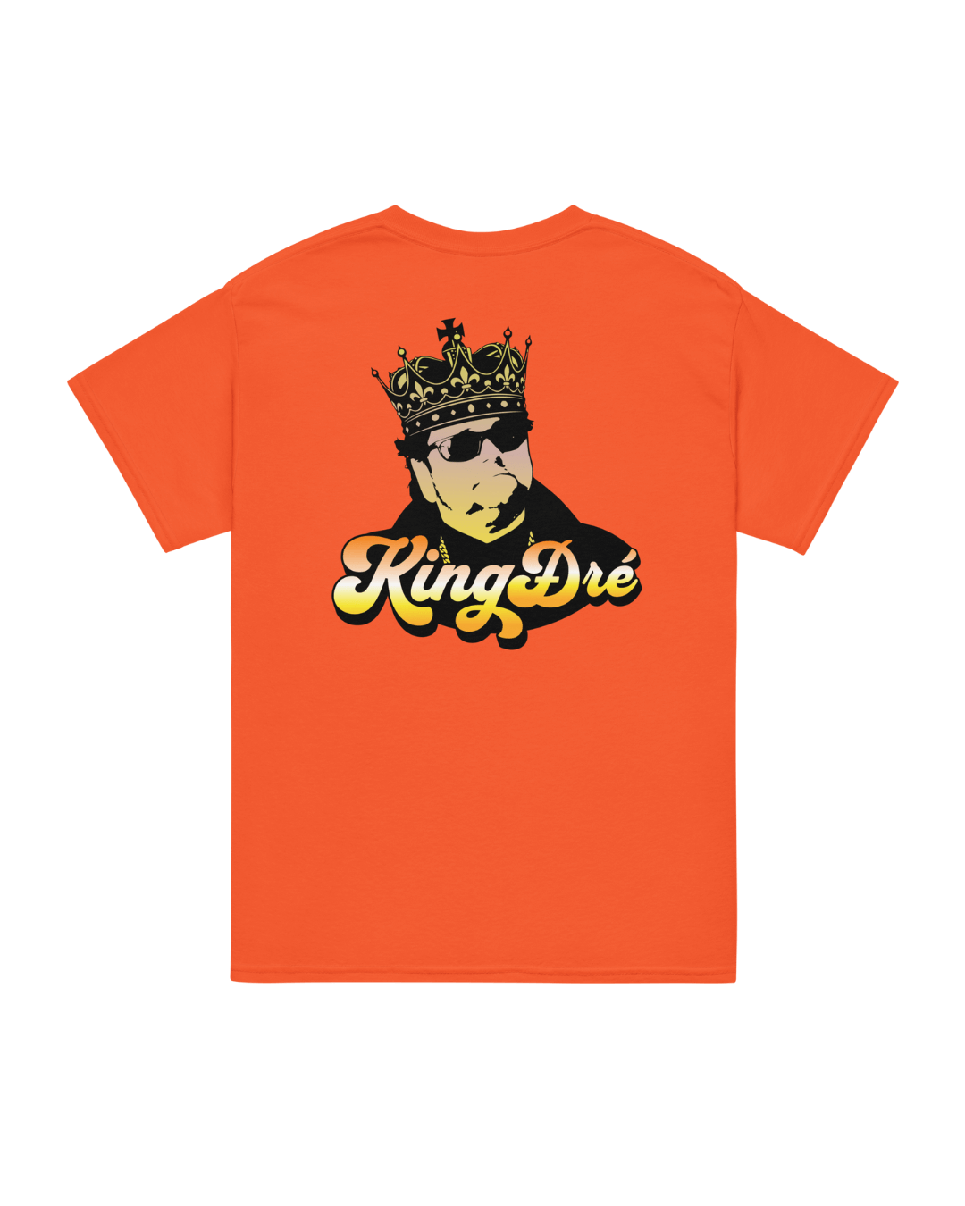 King Dre T-shirt Oranje Achterkant - Hollandse Glorie Print