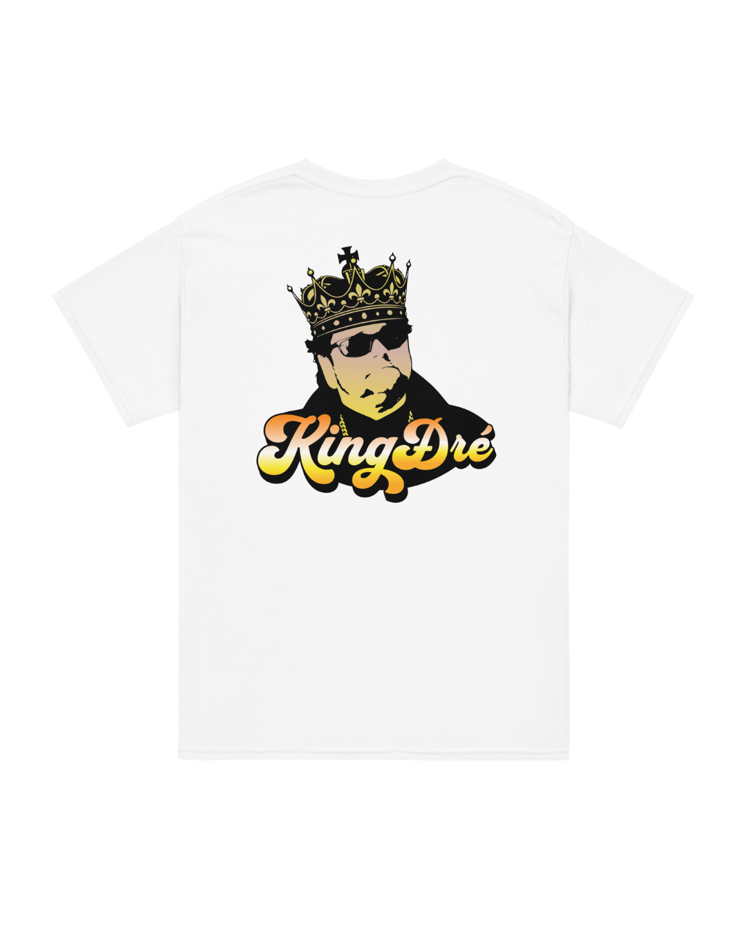 King Dre T-shirt Wit Achterkant - Kleurrijk Andre Hazes Artwork