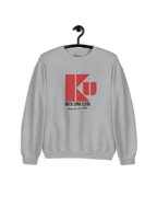 KU IBIZA 1984 SWEATER in grey with bold logo, perfect for beach and clubs inspired by 1980's Ibiza nightlife.