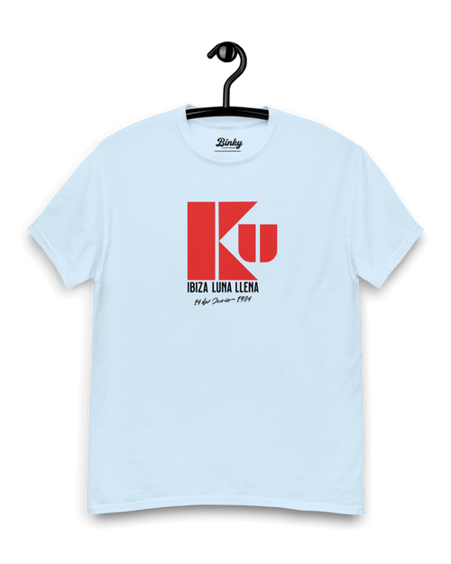 KU IBIZA T-SHIRT | 1984 CLUB LEGEND featuring bold typography and classic design celebrating Ibiza's nightlife.