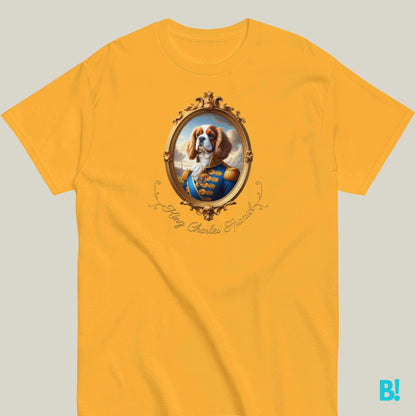 King Charles Spaniel Napoleon T-shirt – 100% Cotton Love King Charles Spaniels? Get this Napoleon dog portrait T-shirt. 100% cotton, available in 7 colors. A royal choice for dog lovers! €29.50 B!NKY Comfywear