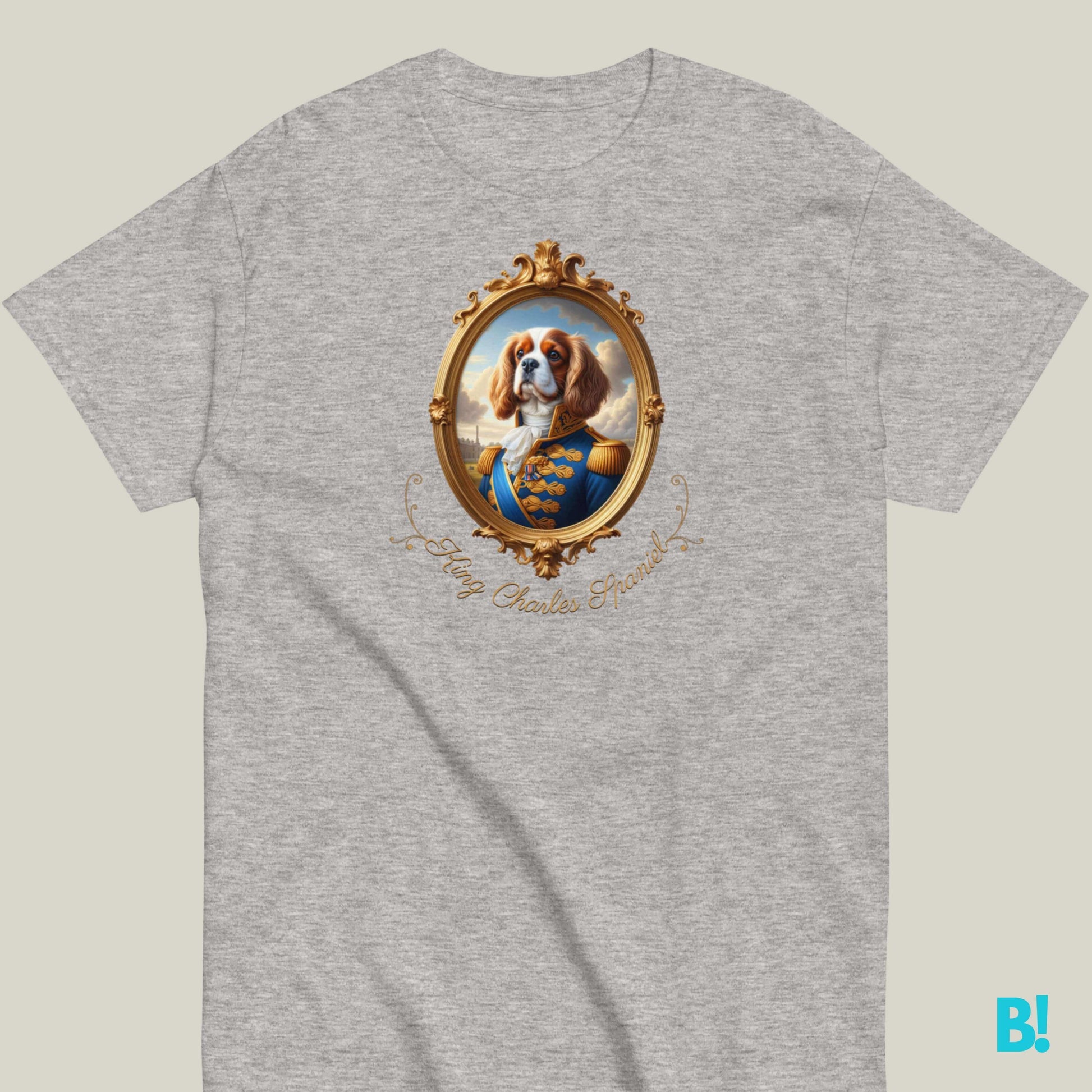 King Charles Spaniel Napoleon T-shirt – 100% Cotton Love King Charles Spaniels? Get this Napoleon dog portrait T-shirt. 100% cotton, available in 7 colors. A royal choice for dog lovers! €29.50 B!NKY Comfywear