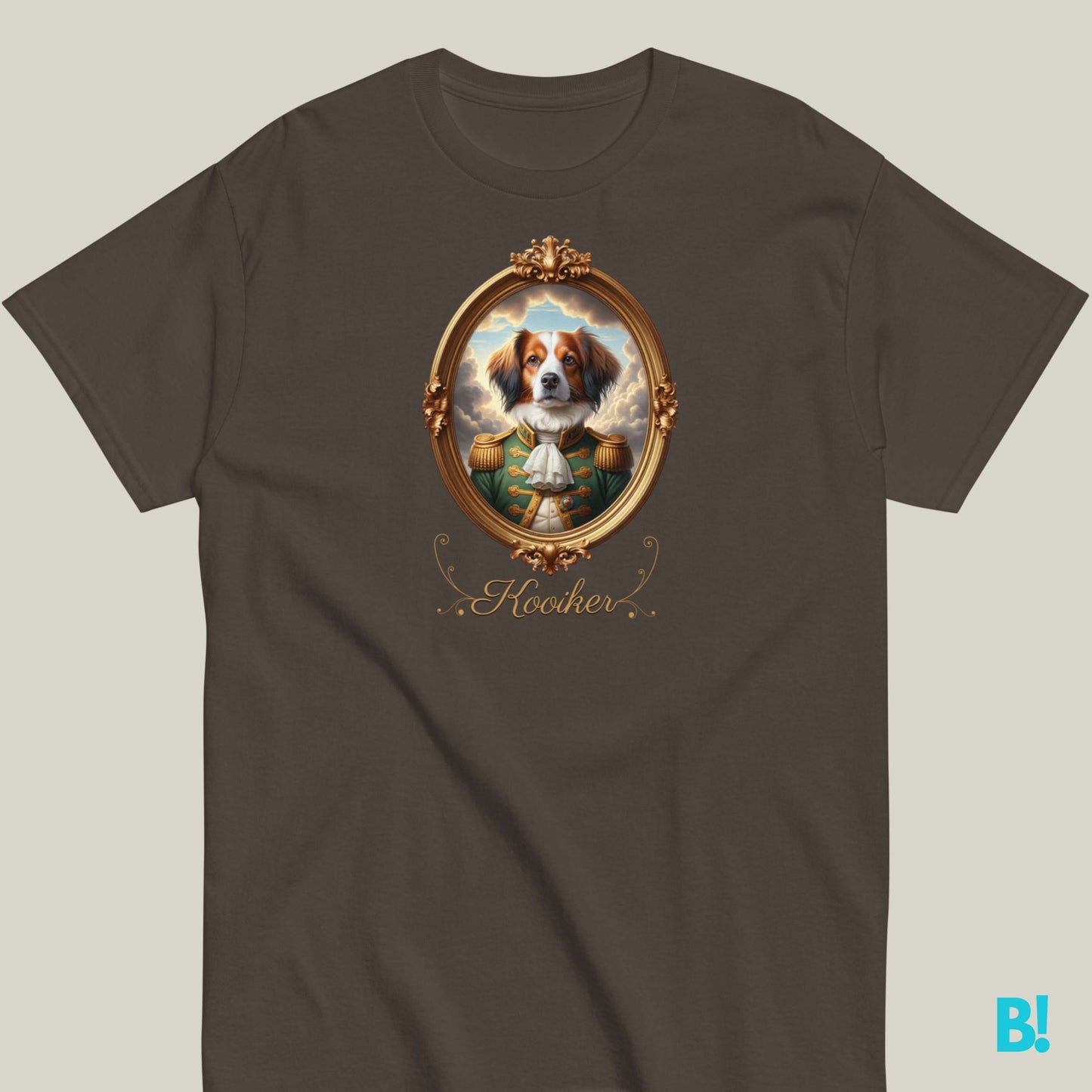 Kooikerhondje Napoleon Dog Portrait T-shirt – 100% Cotton Show off your Kooikerhondje pride with this unique Napoleon dog portrait T-shirt. Soft cotton in 7 colors. A must-have for dog lovers! €29.50 B!NKY Comfywear